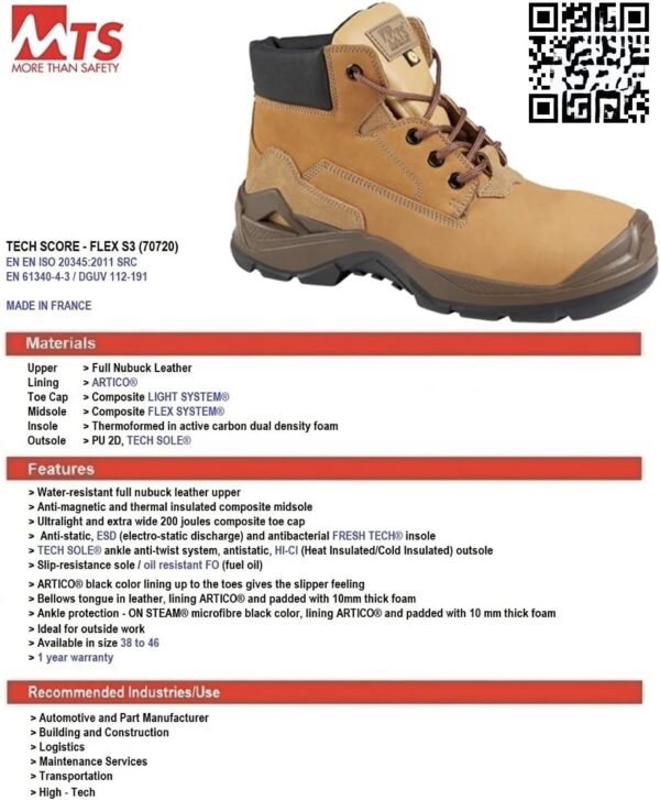 MTS|MORE THAN SAFETY|MEN'S SAFETY SHOES - Image 5