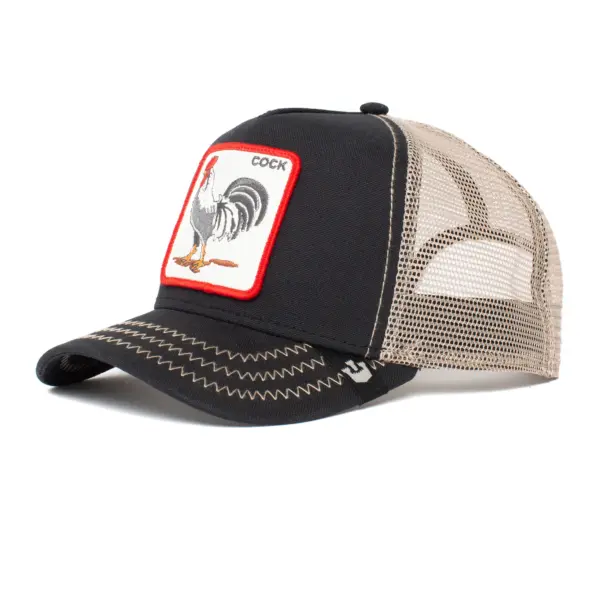 Goorin Bros The Cock Unisex Trucker Cap - Black | 101-0378-BLK