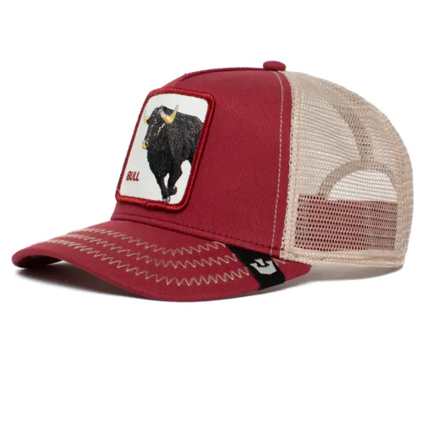 GOORIN BROS|101-0521|THE BULL|RED|TRUCKER CAP