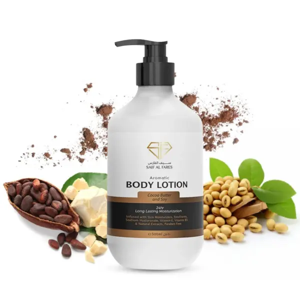 SAIF AL FARES|COCOA BUTTER & SOY BODY LOTION 500ML