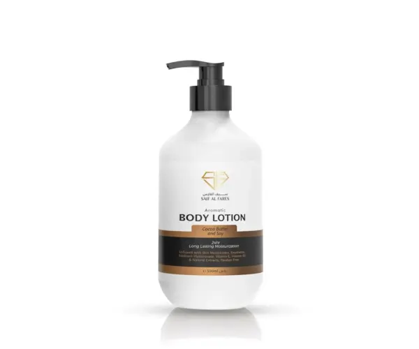 SAIF AL FARES|COCOA BUTTER & SOY BODY LOTION 500ML - Image 2