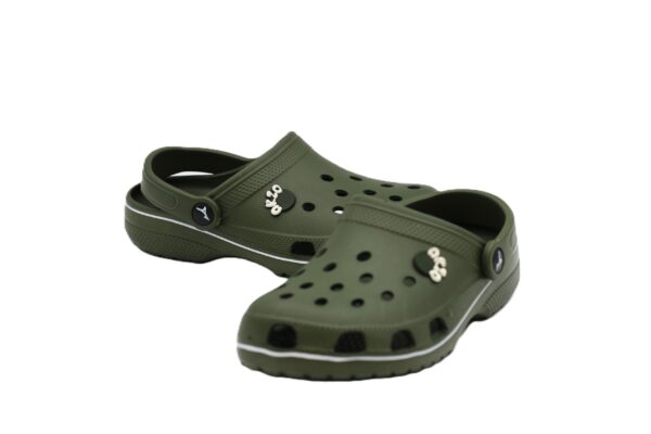 ABROS|COMFY 01-J|AZCB1504J|OLIVE/WHITE|JUNIOR'S CLOG - Image 3