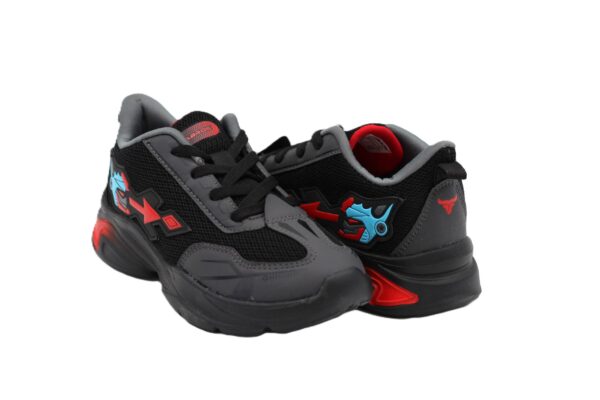 ABROS|SHAGGY-J|ASSB0150J|BLACK/RED|KIDS SHOES - Image 3