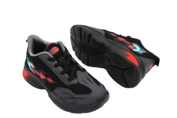 ABROS|SHAGGY-J|ASSB0150J|BLACK/RED|KIDS SHOES - Image 4