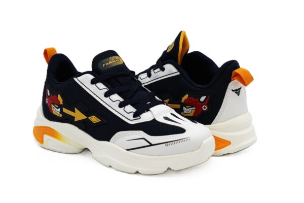 ABROS|SHAGGY-J|ASSB0150J|NAVY/MUSTARD|KIDS SHOES - Image 3