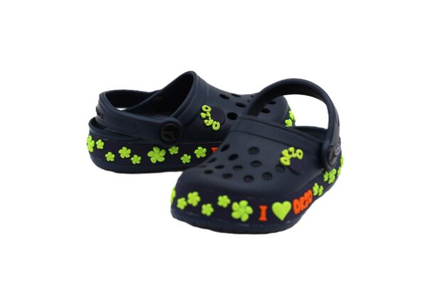 ABROS|ZCK0804-J|AZCK0804J|NAVY/P.GREEN|KIDS CLOGS - Image 3