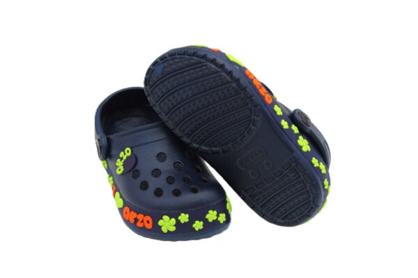 ABROS|ZCK0804-J|AZCK0804J|NAVY/P.GREEN|KIDS CLOGS - Image 4