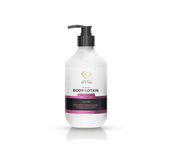 SAIF AL FARES|ROSE WATER & ALMOND BODY LOTION 500ML - Image 2