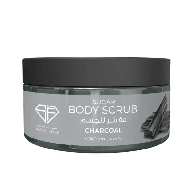 SAIF AL FARES|SUGER BODY SCRUB CHARCOLE 240ML - Image 2