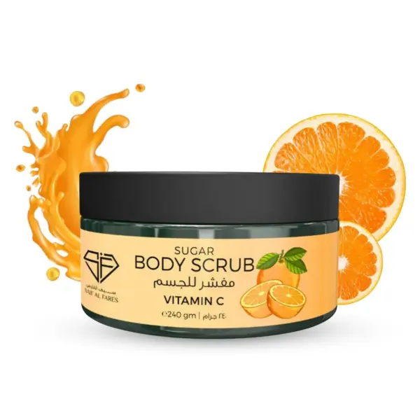 SAIF AL FARES|SUGAR|BODY SCRUB|VITAMIN C|240ml.