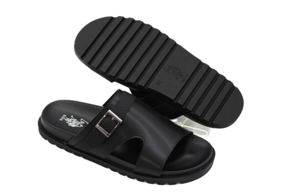 US POLO|KATHY GLB 5FX|BLACK|MEN'S SANDALS - Image 4