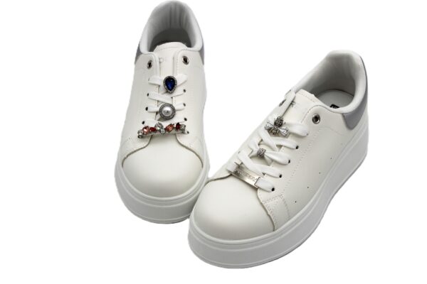 FREDDY-FY 7651-WHITE/SILVER-WOMEN'S SHOES - Image 2